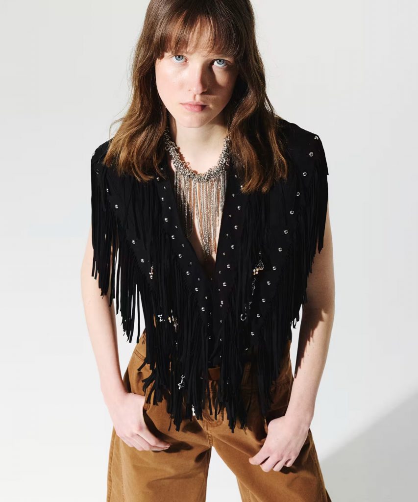 TWIST Püsküllü Charmlı  Yelek TS1260007041