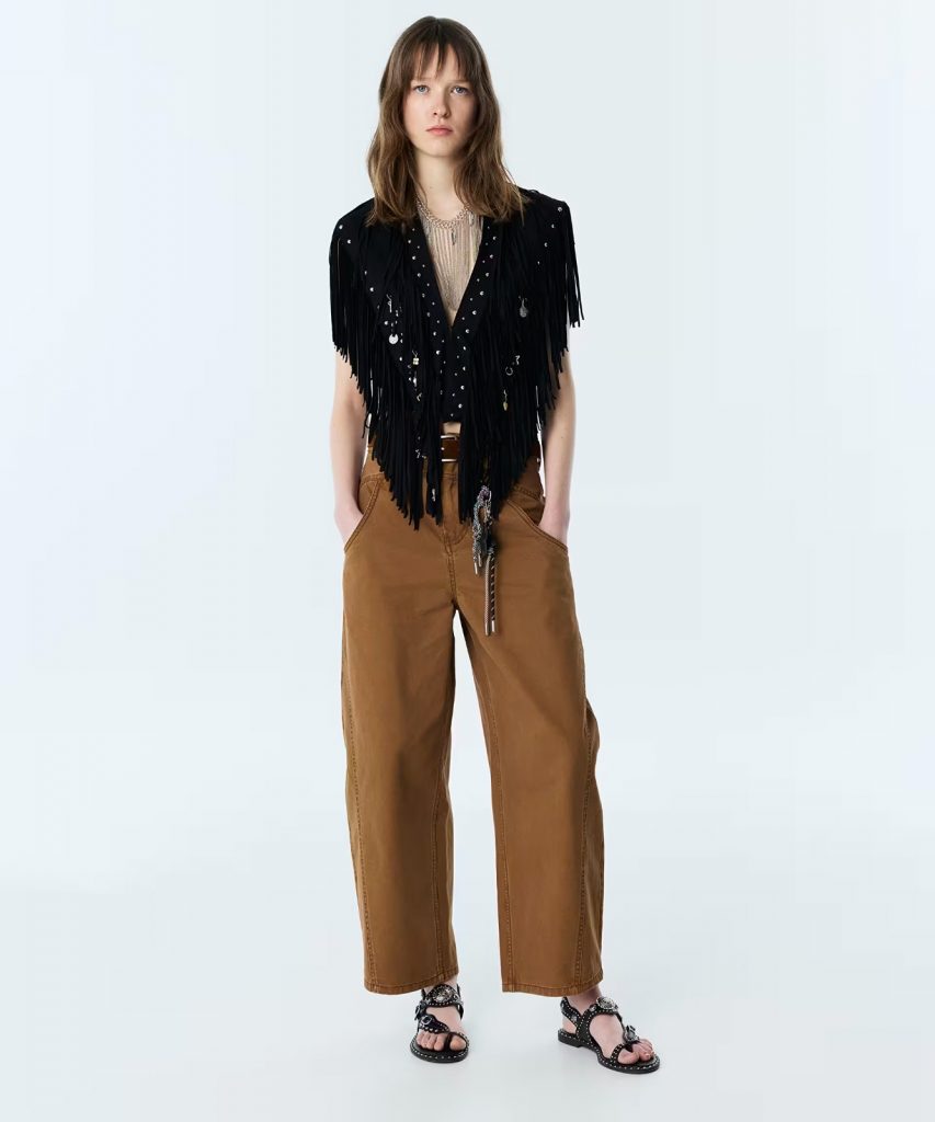 TWIST Püsküllü Charmlı  Yelek TS1260007041 - Siyah