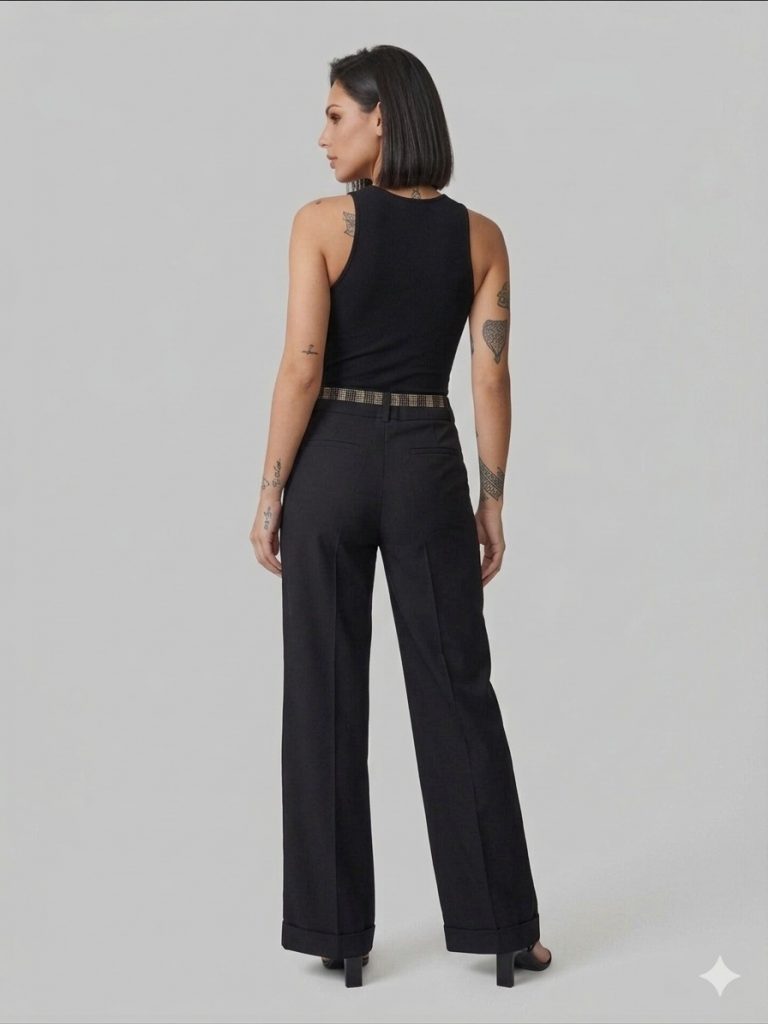 YSATİS Cep Detaylı Rahat Kesim Pantolon 2000105 - Siyah