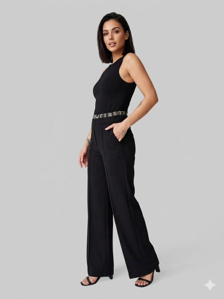 YSATİS Cep Detaylı Rahat Kesim Pantolon 2000105 - Siyah