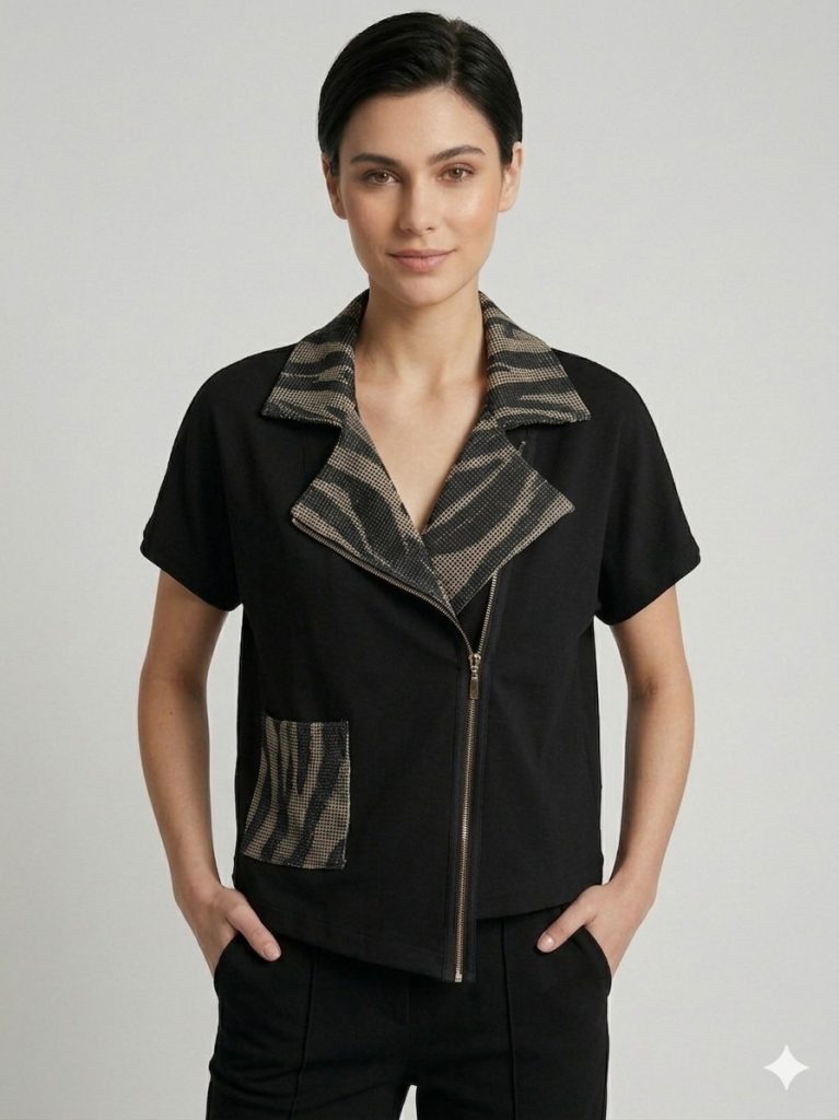 YSATİS Cep Ve Fermuar Detaylı Yelek  1200105 - Siyah