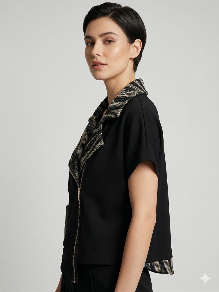 YSATİS Cep Ve Fermuar Detaylı Yelek  1200105 - Siyah