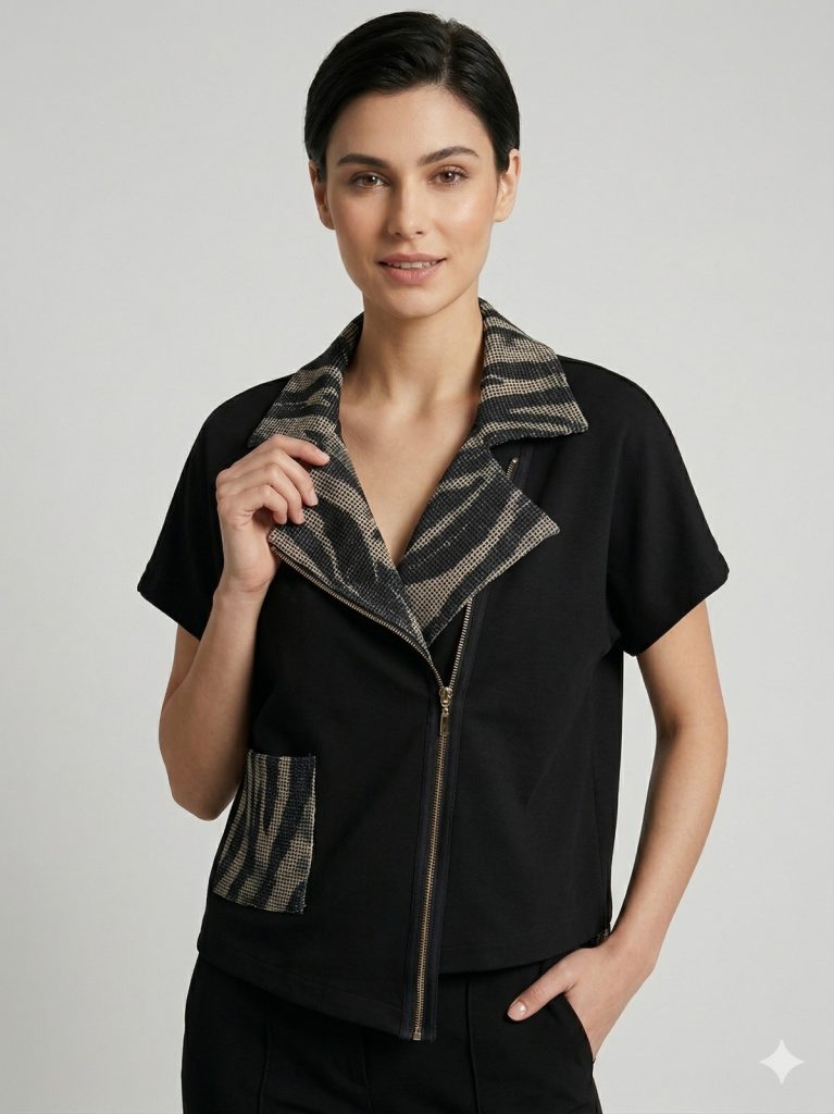 YSATİS Cep Ve Fermuar Detaylı Yelek  1200105 - Siyah