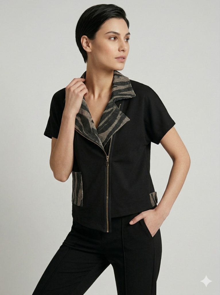 YSATİS Cep Ve Fermuar Detaylı Yelek  1200105 - Siyah