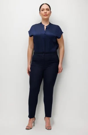 EKOL Dar Paça Likralı Pantolon 4100 - Lacivert