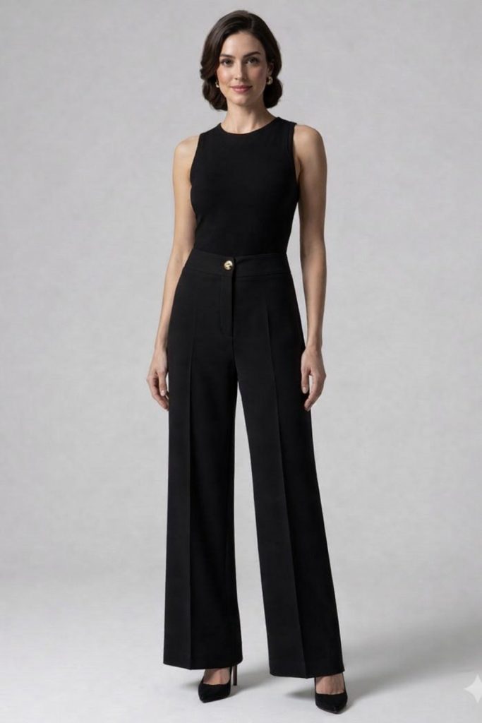 MODAİLGİ Rahat Kesim Pantolon 45014 - Siyah