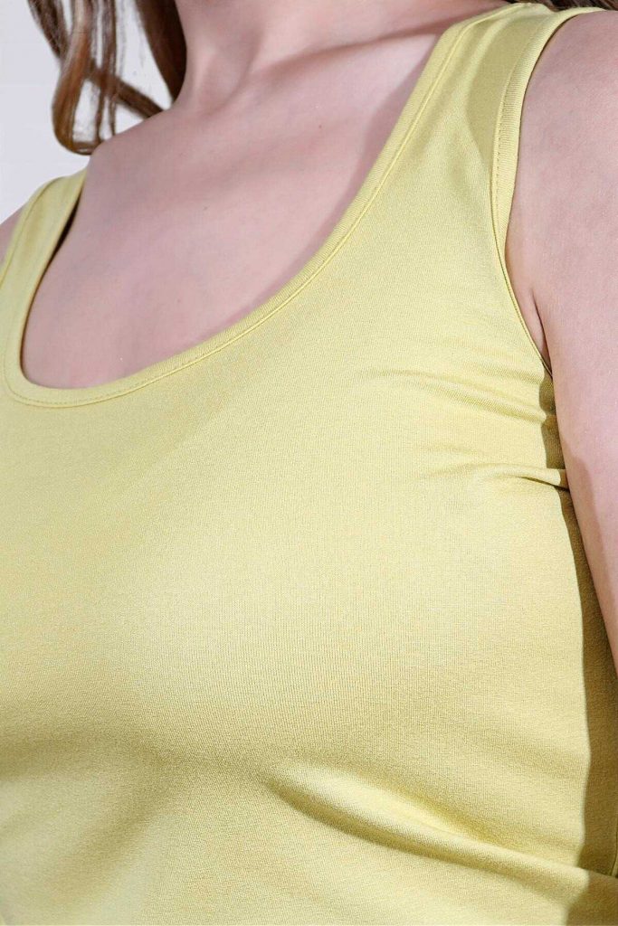 TOLGA SARAÇOĞLU Kalın Askılı Bluz 10977 - SARI