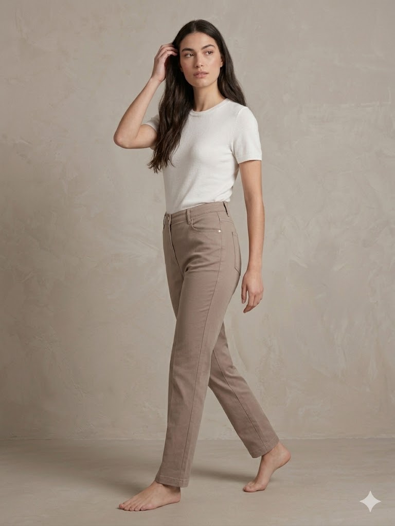 TOLGA SARAÇOĞLU Düz Kesim Pantolon  30215 - BEJ