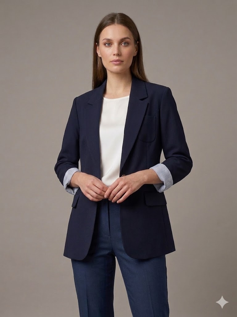 DOSSO DOSSİ Blazer Ceket 7151 - Lacivert