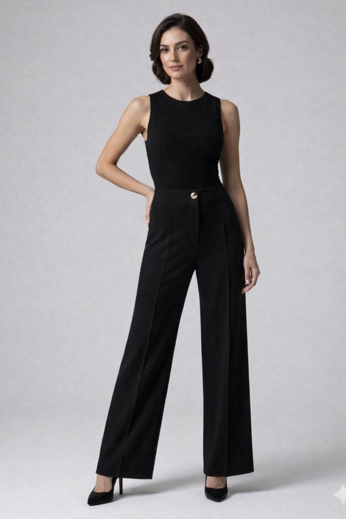 MODAİLGİ Rahat Kesim Pantolon 45014 - Siyah