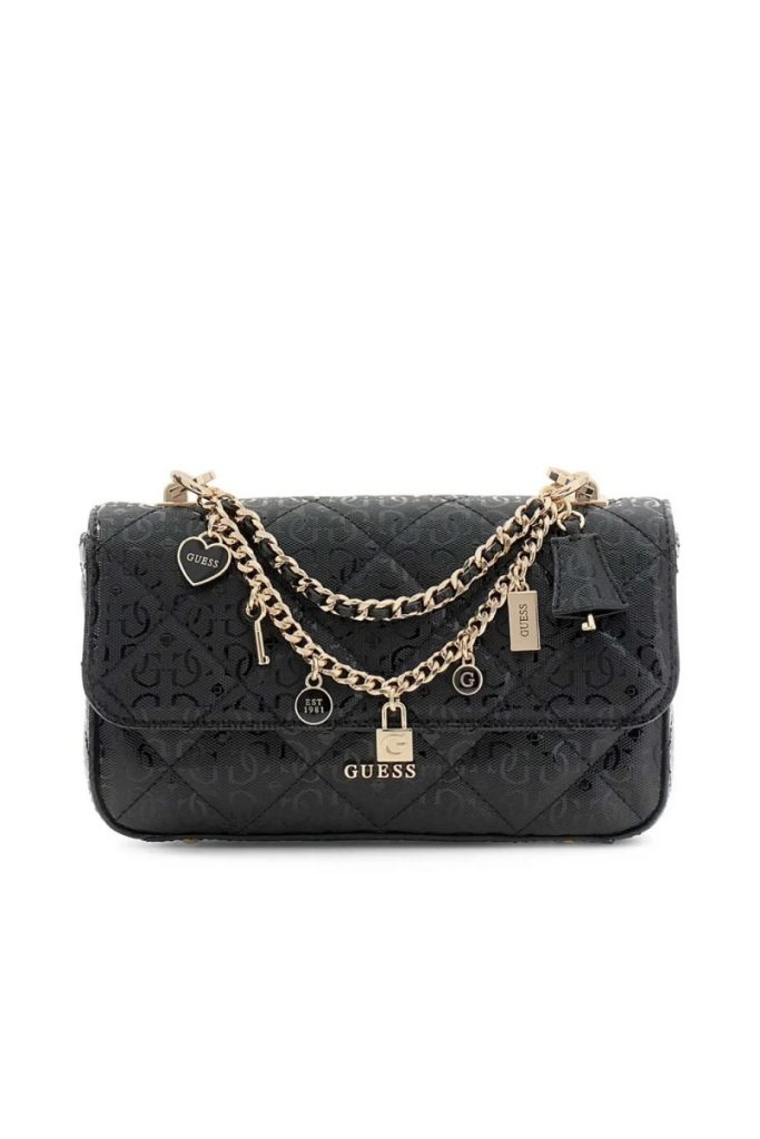 GUESS Libby Crossbody Çanta HWGG9912200 - Siyah