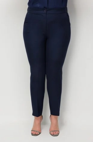 EKOL Dar Paça Likralı Pantolon 4100 - Lacivert