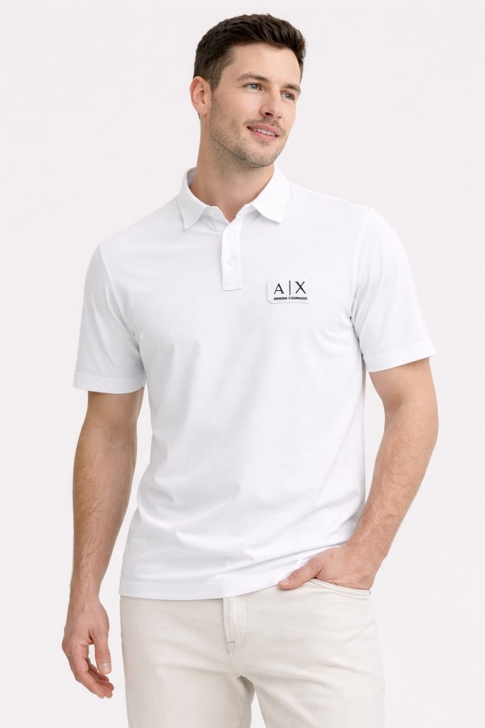 ARMANİ Erkek Polo Tişört XM002232AF10364 - Beyaz