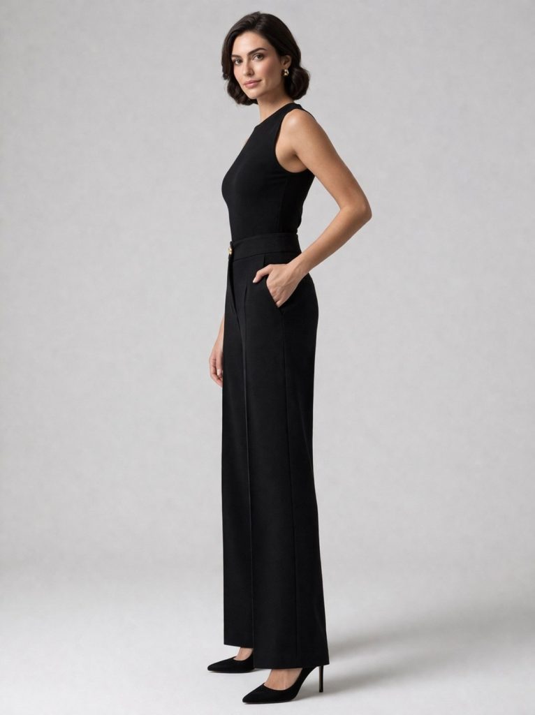 MODAİLGİ Rahat Kesim Pantolon 45014 - Siyah