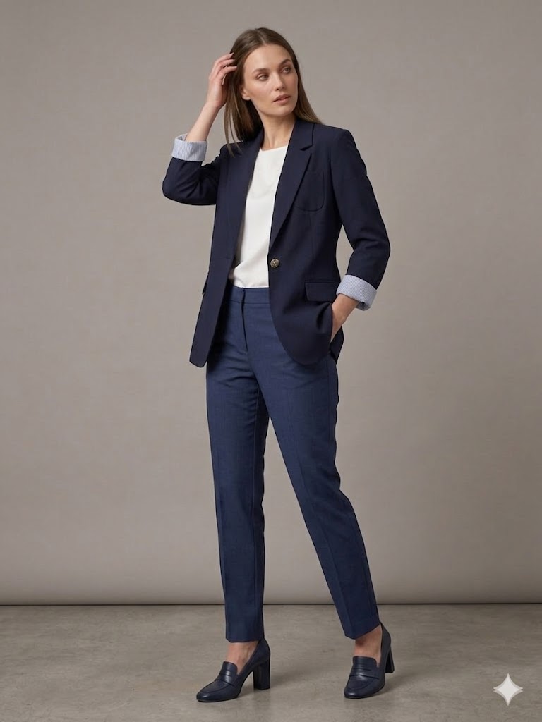 DOSSO DOSSİ Blazer Ceket 7151 - Lacivert