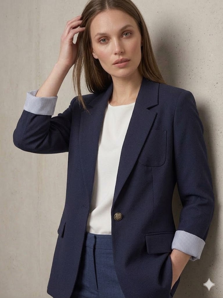 DOSSO DOSSİ Blazer Ceket 7151 - Lacivert