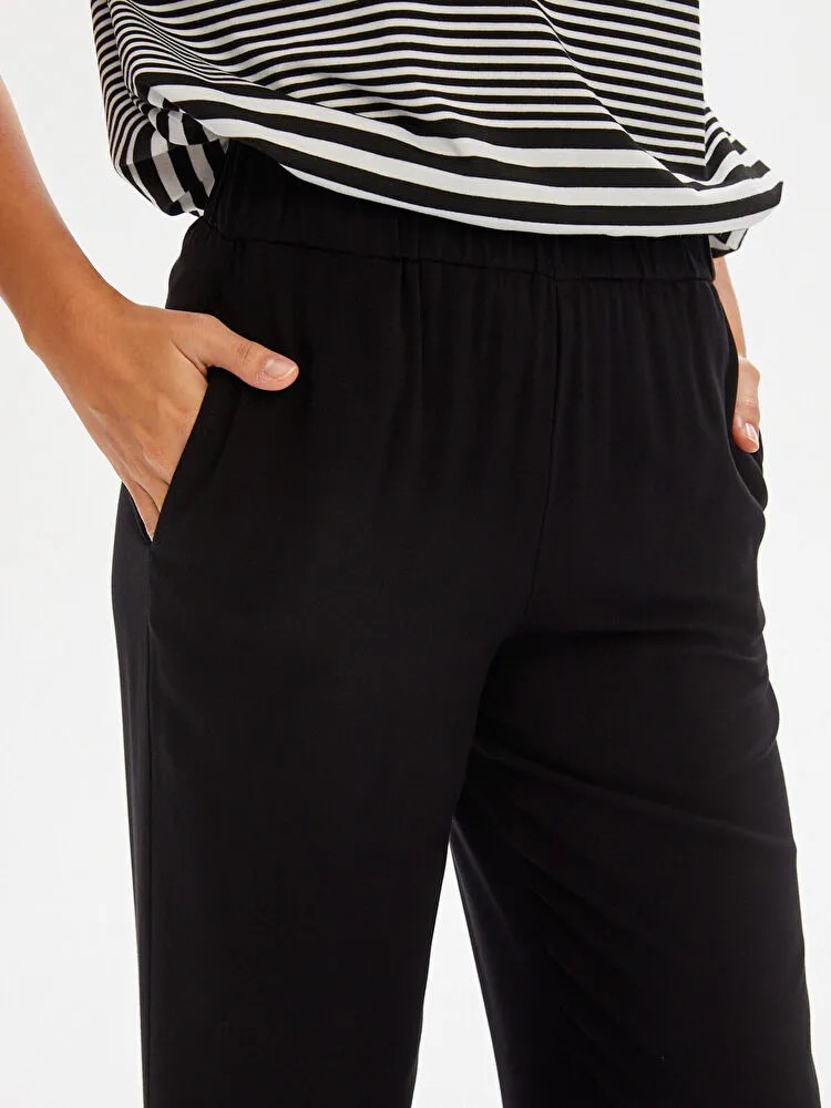 FAİK SÖNMEZ Beli Lastikli Pantolon 00067 - Siyah