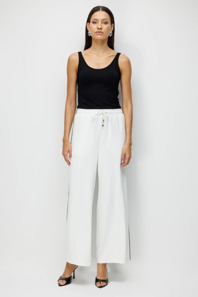 EKOL Şeritli Bol Paça Eşofman Altı 4122 - EKRU