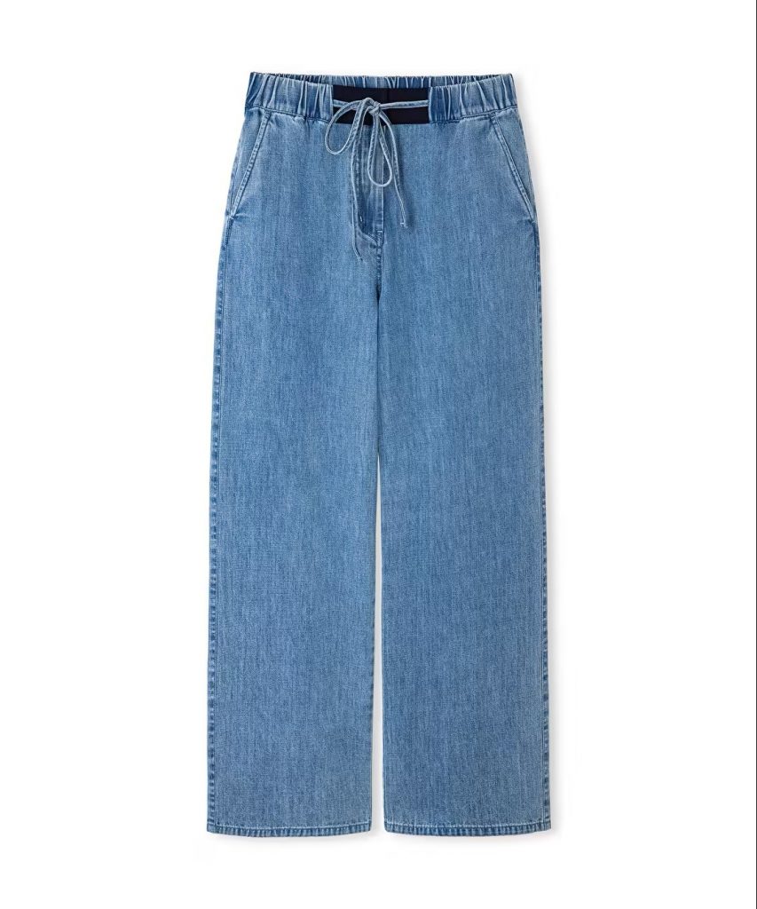 İPEKYOL Kontrast Bel Jean Pantolon IS1260003136 - İNDİGO