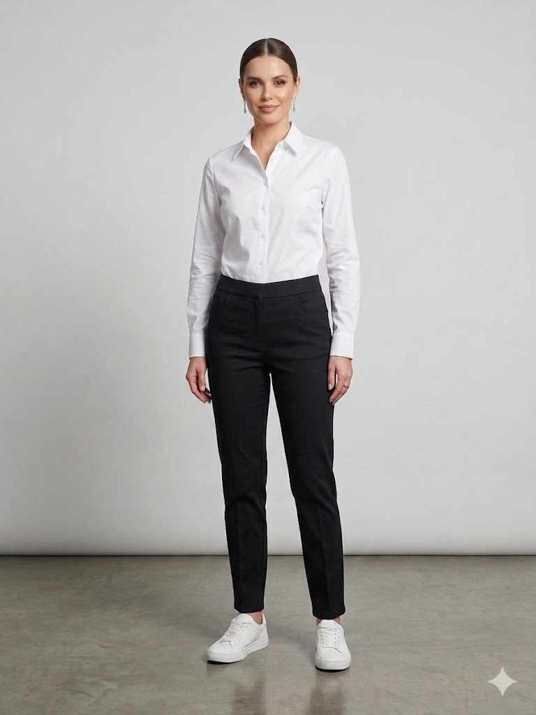 TOLGA SARAÇOĞLU Düz Kesim Pantolon  30215 - Siyah