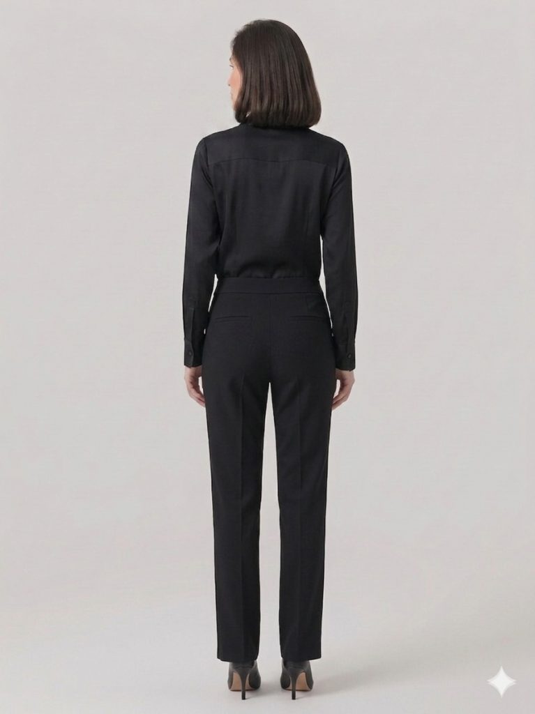 MODAİLGİ Düz Kesim Pantolon 40154 - Siyah