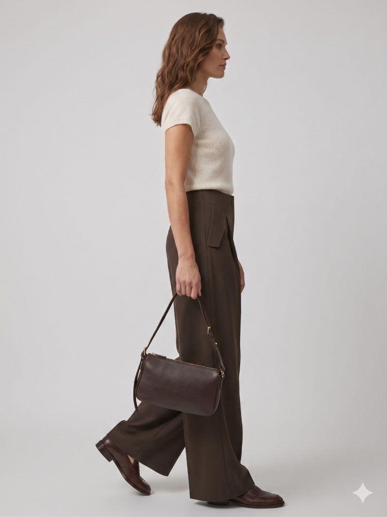 UNIQUE Cep Detaylı Pantolon 264015 - kahve