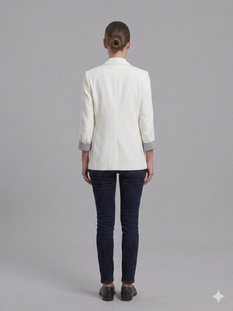 DOSSO DOSSİ Blazer Ceket 7151 - Beyaz