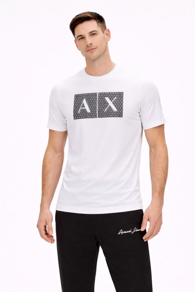 ARMANİ Erkek Sıfır Yaka T-shırt 8NZTCKZ8H4Z - Beyaz