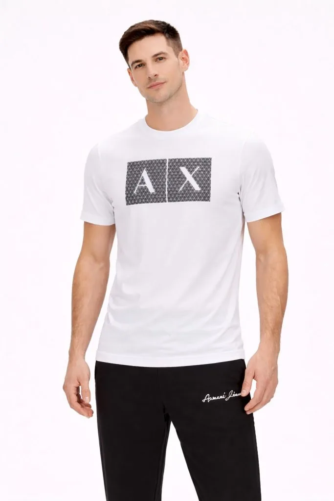 ARMANİ Erkek Sıfır Yaka T-shırt 8NZTCKZ8H4Z - Beyaz