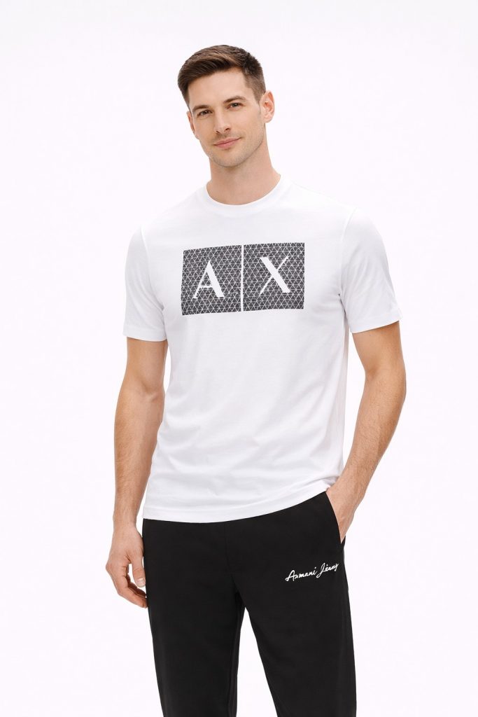 ARMANİ Erkek Sıfır Yaka T-shırt 8NZTCKZ8H4Z - Beyaz