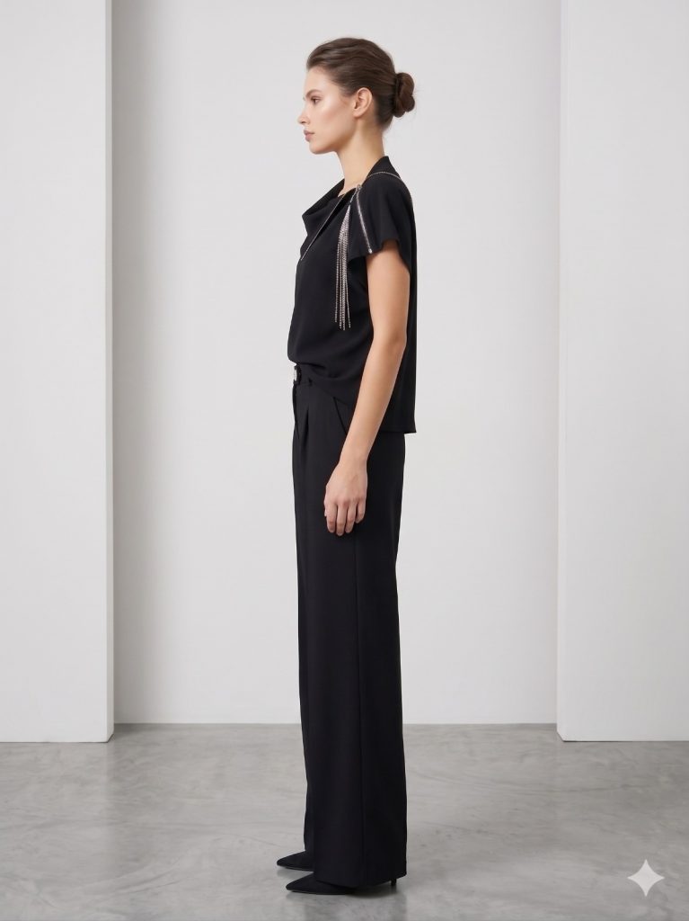 BEETHOVEN CHOCOLATE Aksesuar Ve Fermuar Detaylı 2'Li Takım 30647 - Siyah