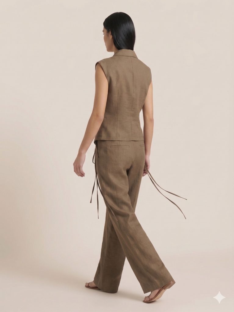 BEETHOVEN CHOCOLATE Özel Tasarım Düğmeli Kruvaze 2Lİ Takım 30692