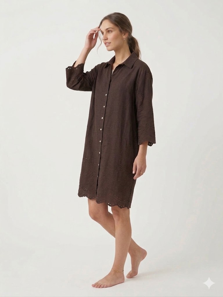 DARKMEN İşlemeli Elbise 4078