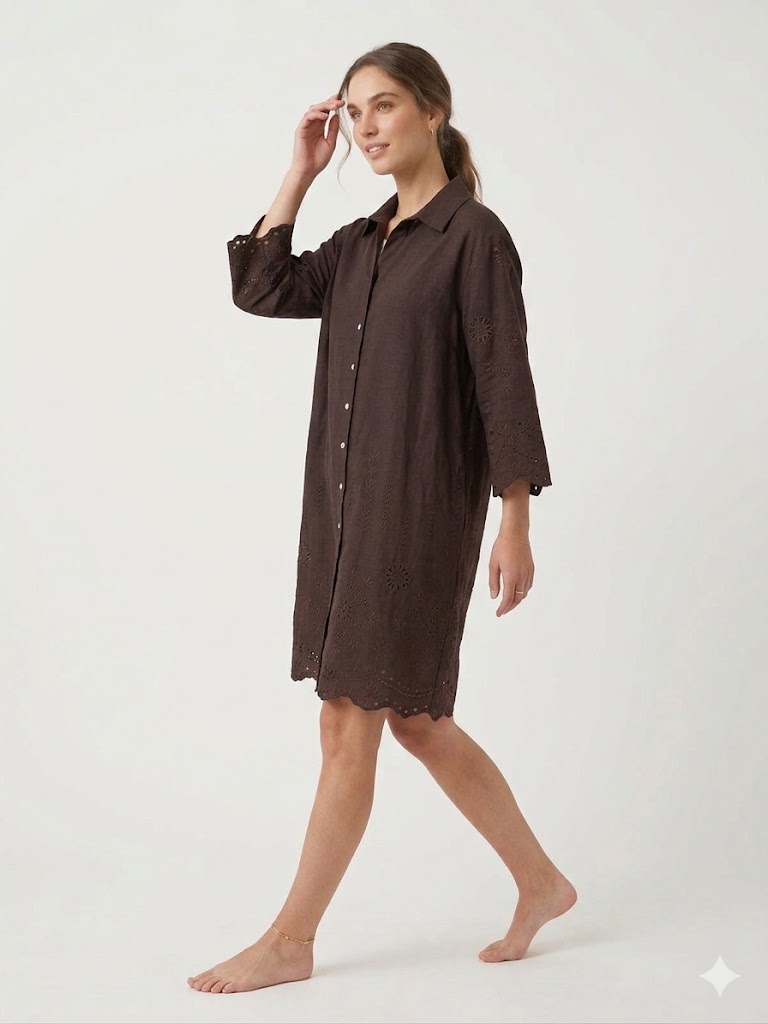 DARKMEN İşlemeli Elbise 4078