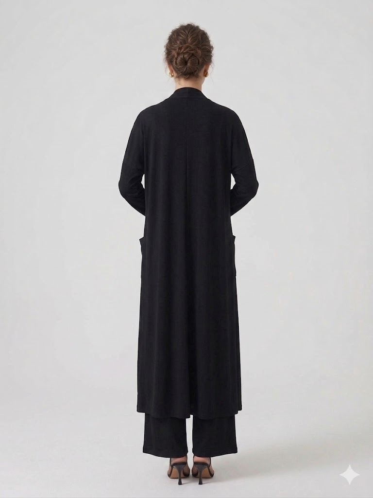 DARKMEN Yaka Detaylı Uzun Kap 10039