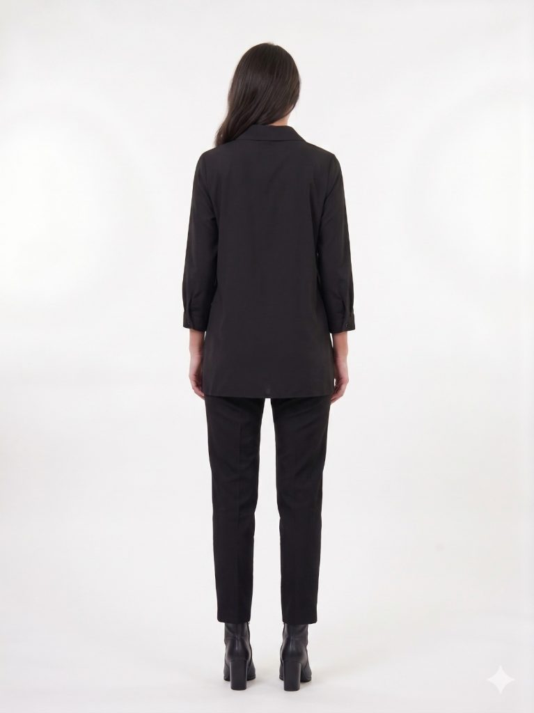 DE WHİTE'S Dantel Detaylı Gömlek 42617