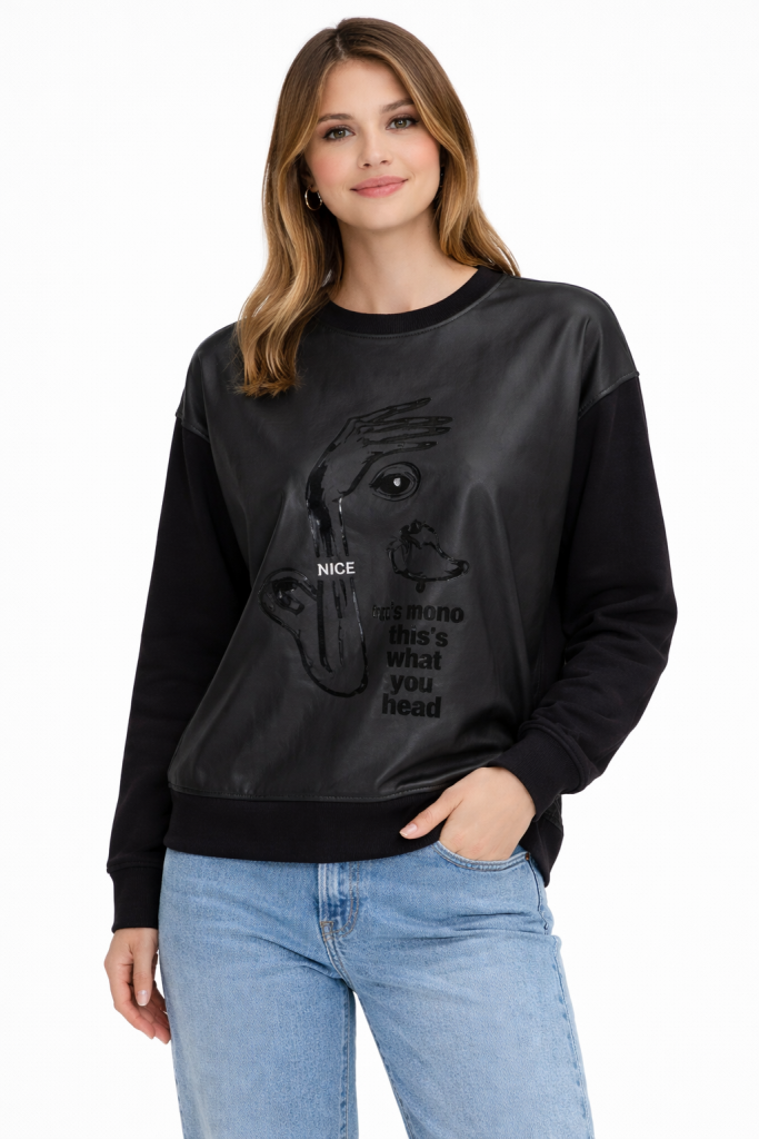 DOSSODOSSİ SEUL Kendinden Desenli Bluz 1052