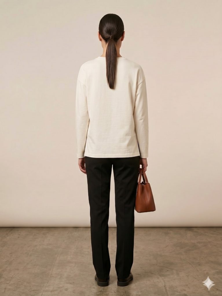 DOSSODOSSİ Desenli Bluz 1054 - EKRU