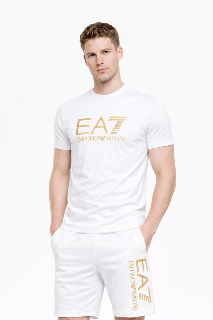 EA7 Train Core Id M Erkek Tişört 7M001412AF22264 - Beyaz