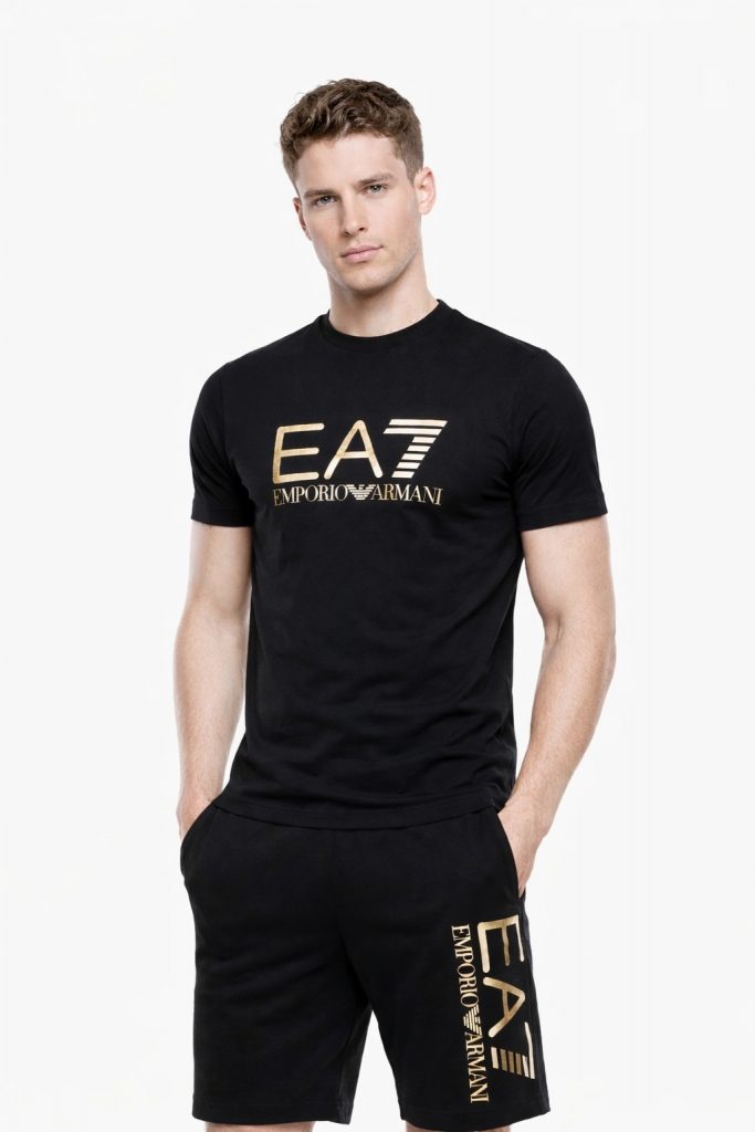 EA7 Train Core Id M Erkek Tişört 7M001412AF22264 - Siyah