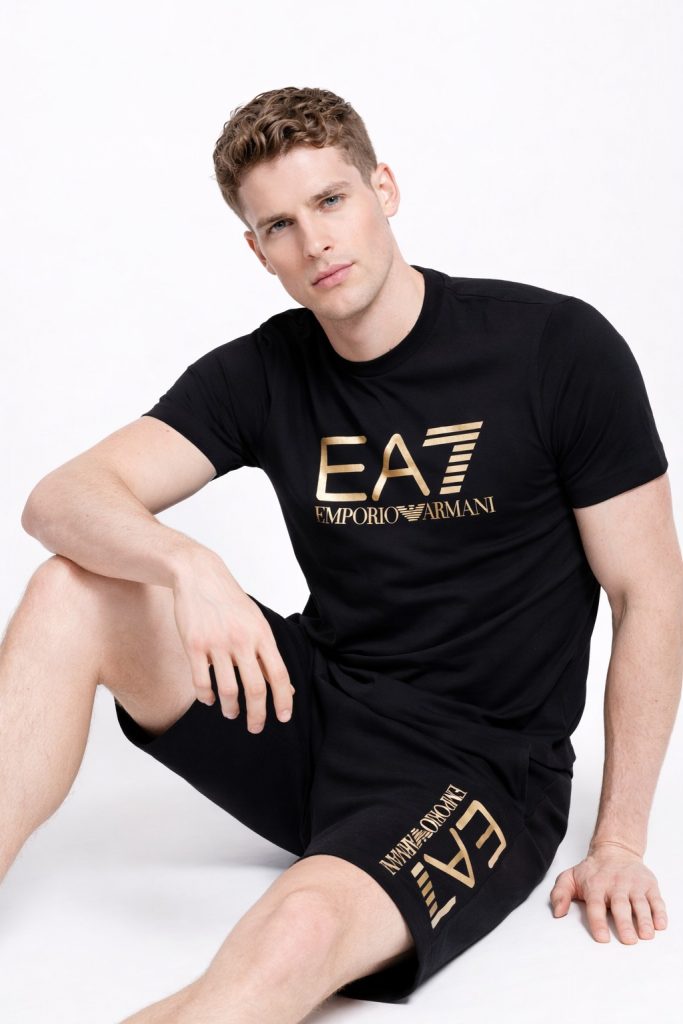 EA7 Train Core Id M Erkek Tişört 7M001412AF22264 - Siyah