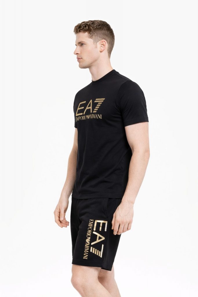 EA7 Train Core Id M Erkek Tişört 7M001412AF22264 - Siyah