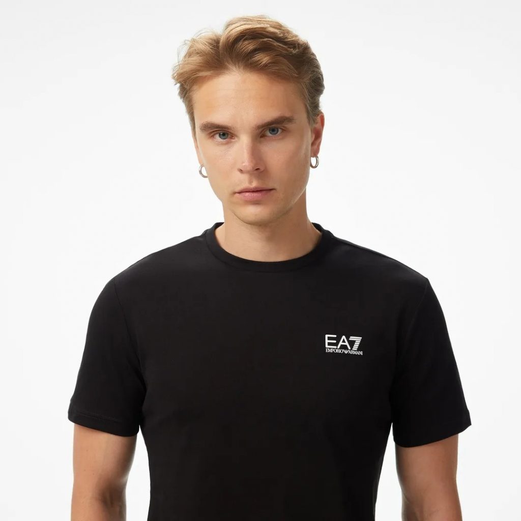 EA7 Core Identify Erkek Siyah T-Shirt 8NPT25PJVPZ - Siyah