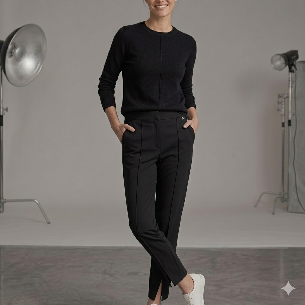 EKOL Beli Lastikli Pantolon 4110 - Siyah