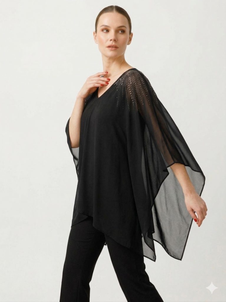 EKOL Omuz İşlemeli Bluz 2510