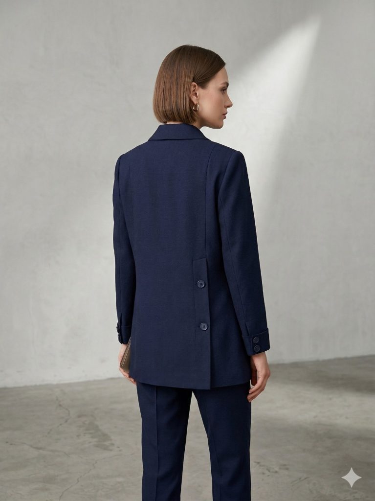 EKOL Yarım Kol Kapak Cepli Ceket 1270 - Lacivert