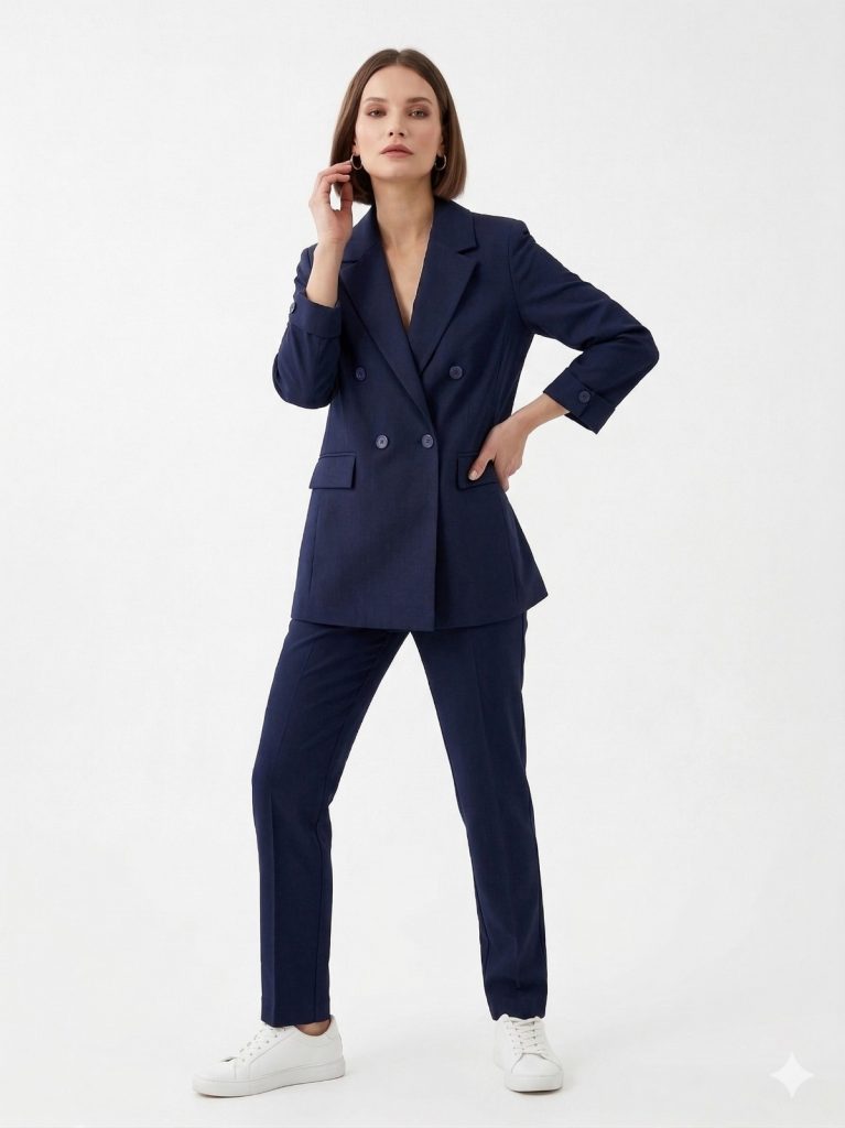 EKOL Yarım Kol Kapak Cepli Ceket 1270 - Lacivert