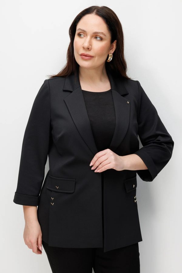 Ekol Metal Aksesuarlı Duble Kol Ceket 1664