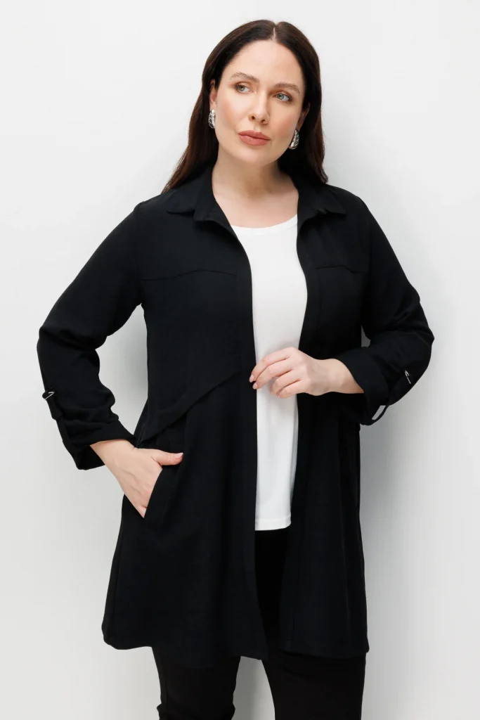 EKOL Ekol İç Atletli Duble Kol Gömlek 1988 - Siyah