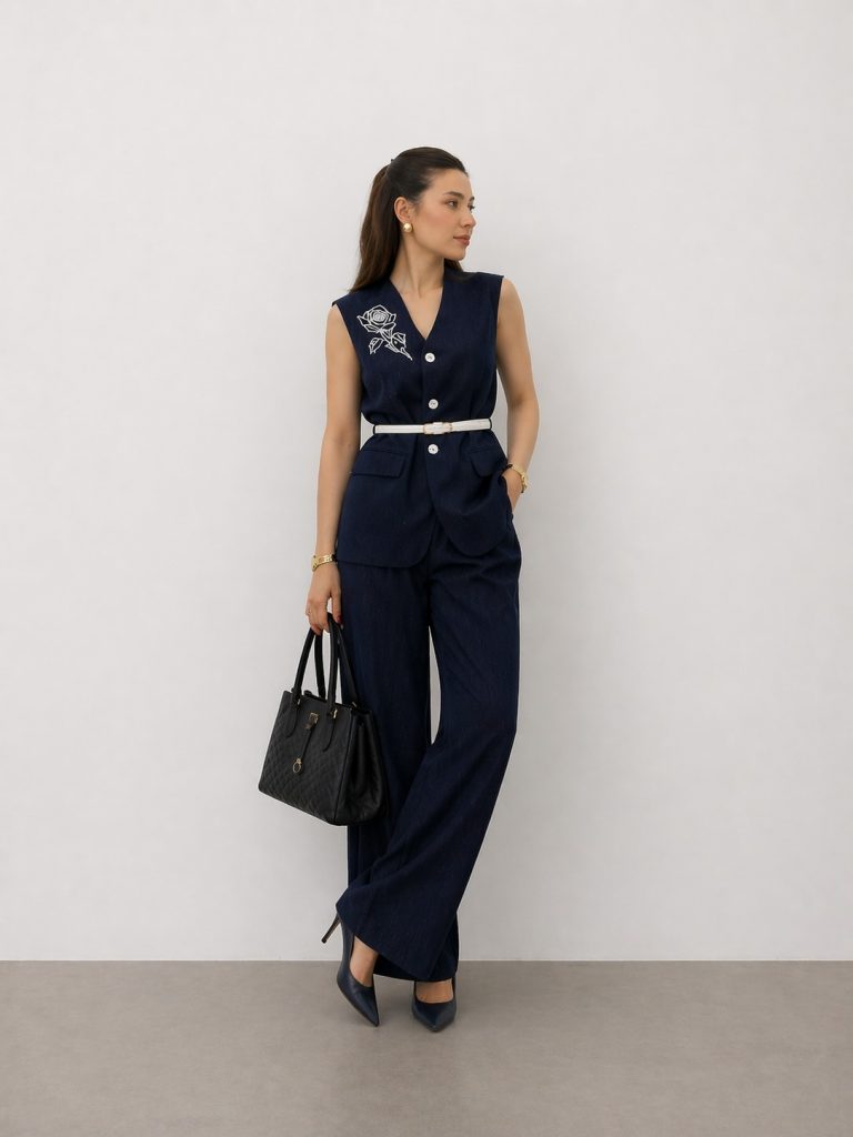 EKOL Rahat Kesim Pantolon 1228 - İNDİGO